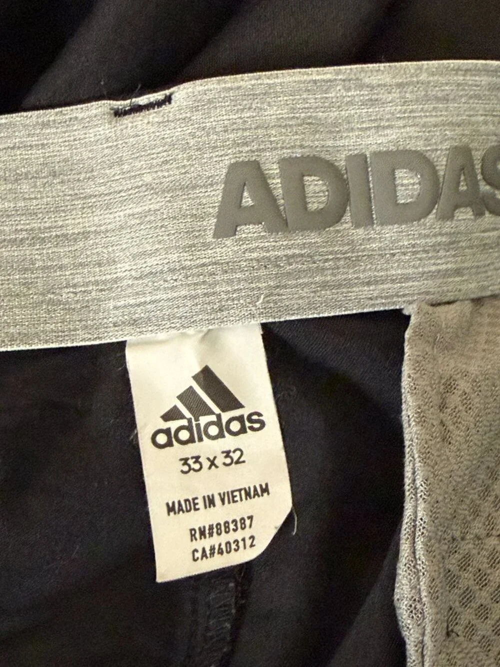 Adidas Mens Golf Pants Sport Active Straight Leg Black 33 x 32 - Picture 5 of 6